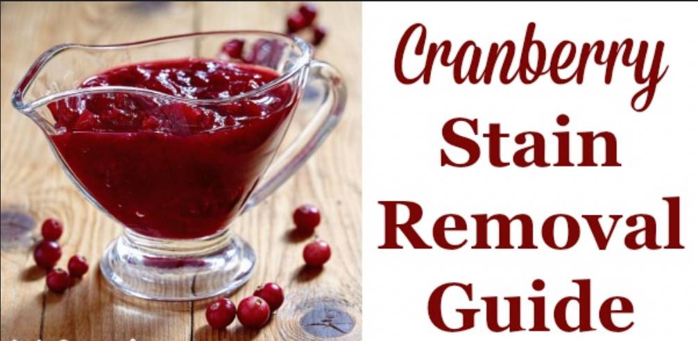 Cranberry Stain Removal guide