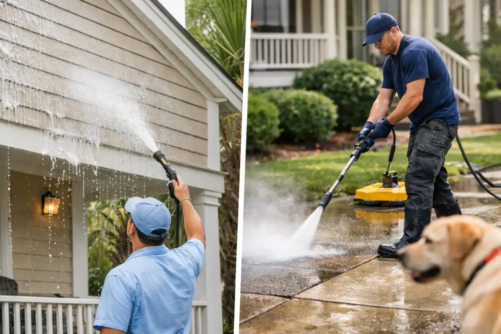 Soft Washing vs Pressure Washing: Which Is Safer?