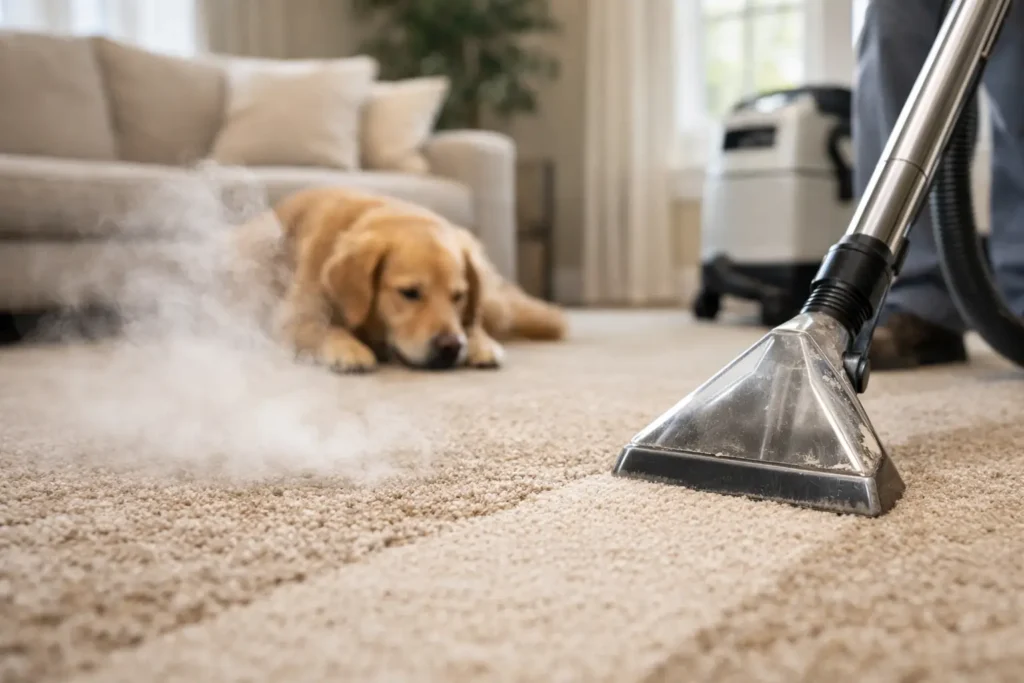 Why Carpets Smell After Cleaning and What Helps