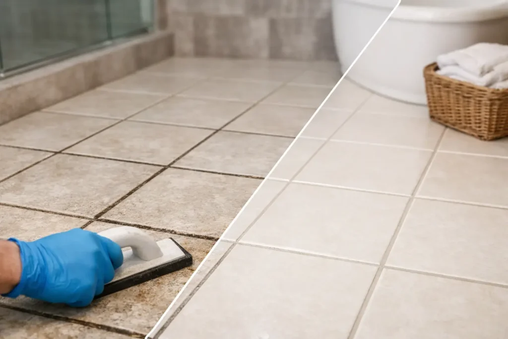 Grout Restoration Before and After Results