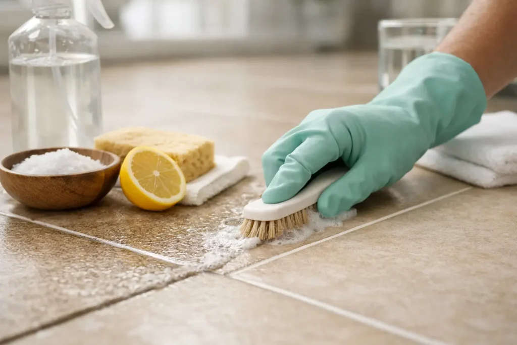 How to Clean Grout Without Bleach Safely