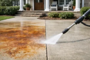 Will Pressure Washing Remove Rust From Concrete?